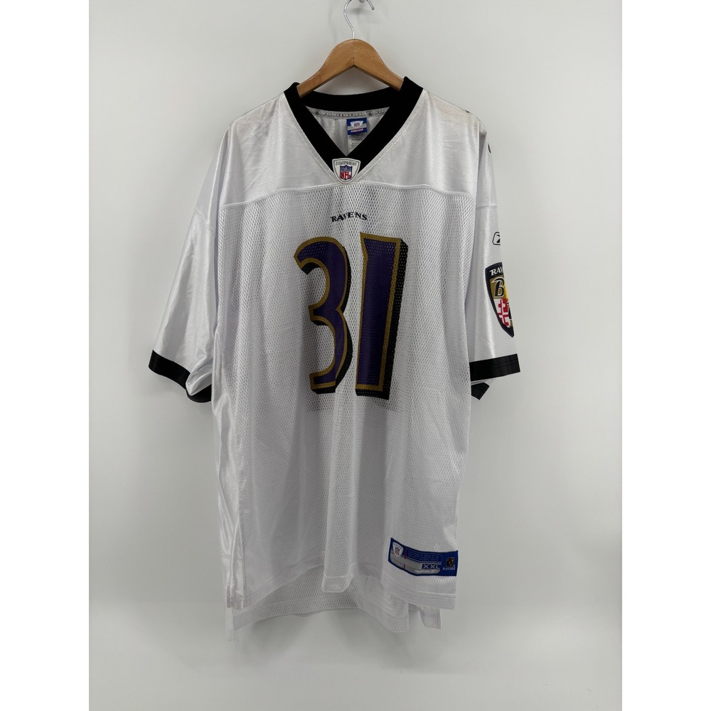 Baltimore Ravens Reebok NFL Jersey Mens White Jamal Lewis 31 2XL Vintage NWT
